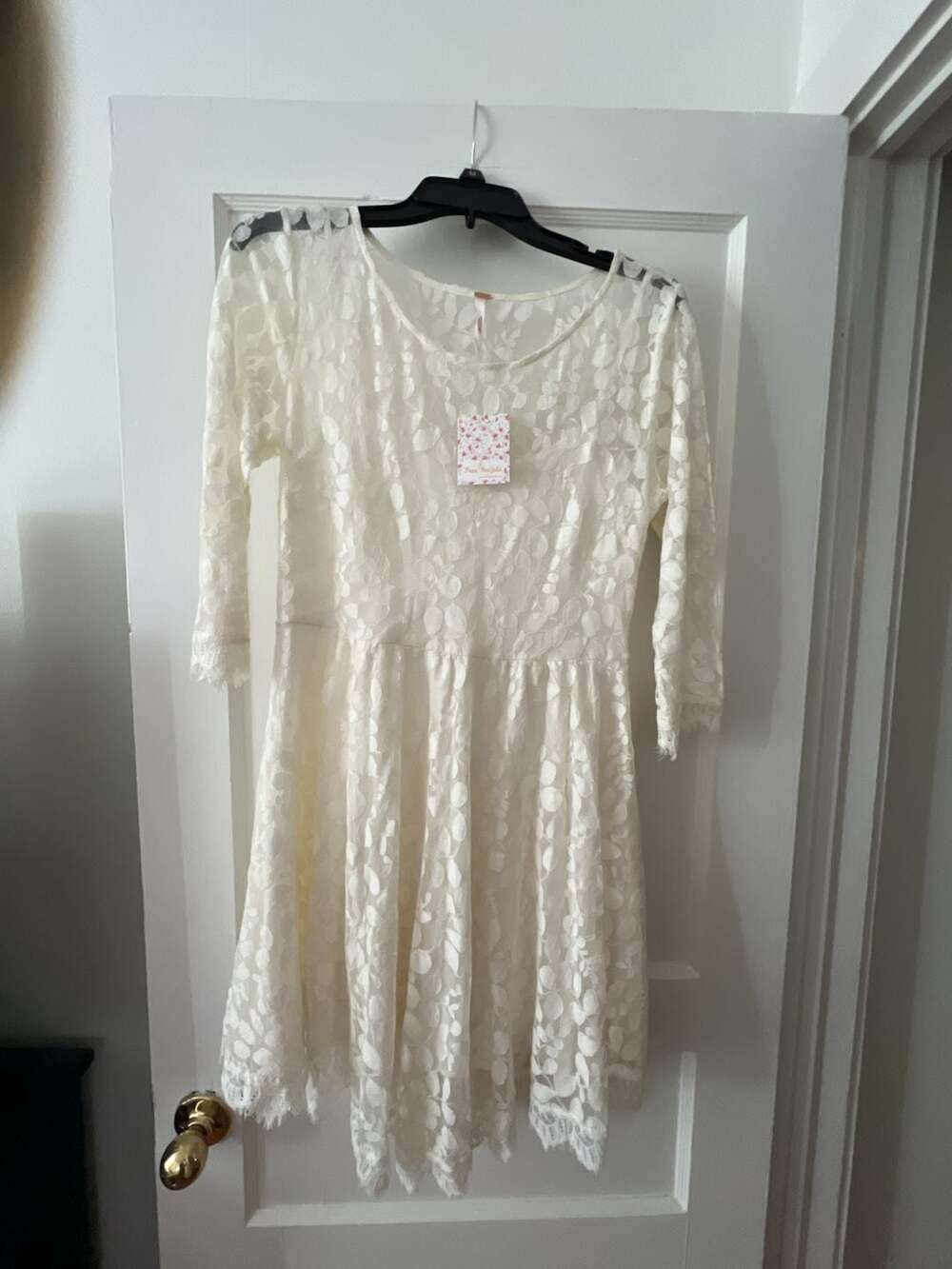 Free People Lace Dress Size 8 White